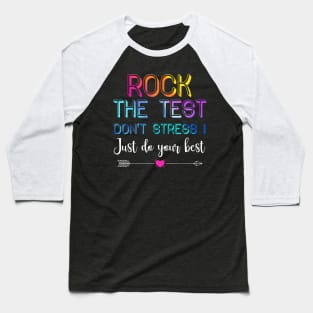 Rock The Test Shirt Funny T-Shirt Baseball T-Shirt